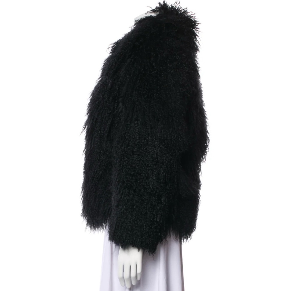 Vintage 80s Marvin Richards Mongolian Lamb Fur Jacket - Picture 2 of 6